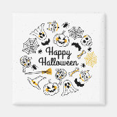 Halloween party Magnets Magneet (Voorkant)