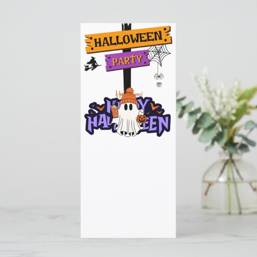 Halloween Party Menu (Staand voorkant)