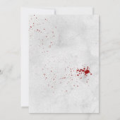 Halloween Party met handgetekende Retrostijl Kaart (Achterkant)