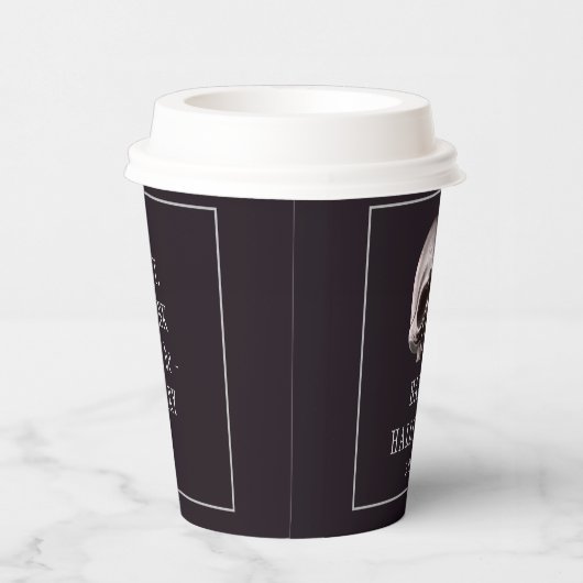 Halloween Party Metal Skull Papieren Bekers (Rechts)