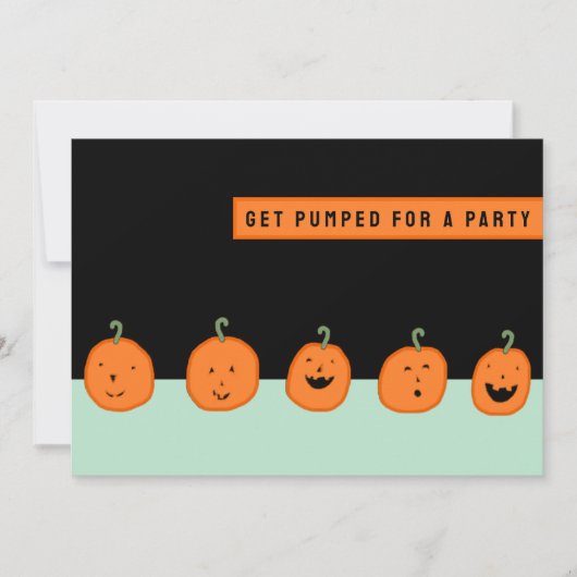 Halloween Party Modern Kaart (Voorkant)