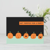 Halloween Party Modern Kaart (Staand voorkant)