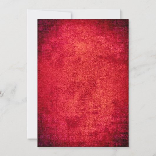 Halloween Party Monster Dance Dracula Rood Zwart Kaart (Achterkant)