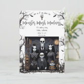 Halloween Party Monster Mash Kaart (Staand voorkant)