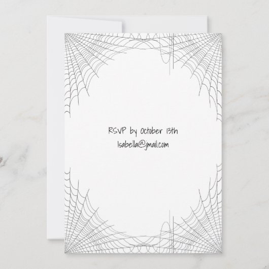 Halloween Party Monster Mash Kaart (Achterkant)