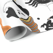 Halloween party monsters cadeaupapier (Rol Hoek)