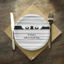 Halloween Party Mummy Spooky Custom Papieren Bordje