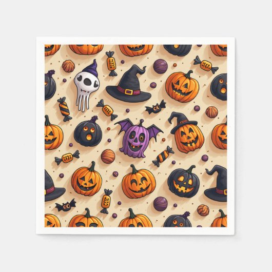 Halloween Party Napkins Servet (Voorkant)