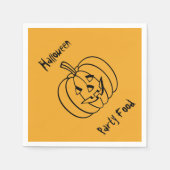 Halloween Party Napkins van RoseWrites Servet (Voorkant)