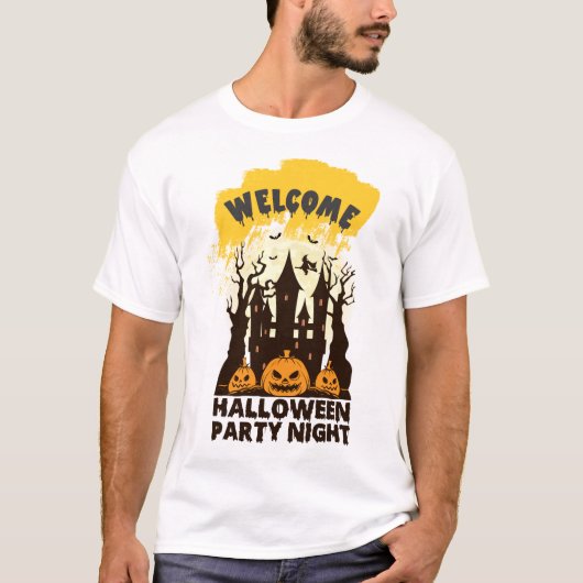 Halloween Party Night T-shirt (Voorkant)