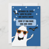 Halloween Party Nodig Gus de Ghost Kinder Schattig Kaart (Achterkant)