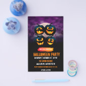 Halloween party nodiging volledig klantgericht flyer (Enkel)
