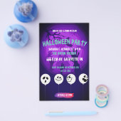 Halloween party nodiging volledig klantgericht flyer (Enkel)