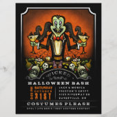 Halloween Party nodigt 8.5 x 11 Flyer Dracula Fun (Voorkant)