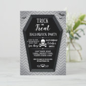 Halloween Party nodigt katoenvleermuizen uit Kaart (Staand voorkant)