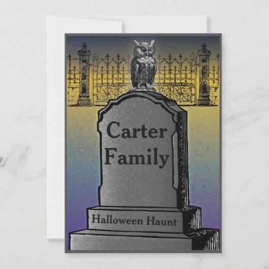 Halloween Party nodigt uit Kaart (Voorkant)