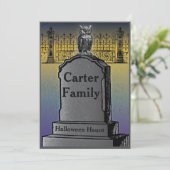 Halloween Party nodigt uit Kaart (Staand voorkant)