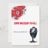 Halloween Party nodigt uit Kaart (Achterkant)