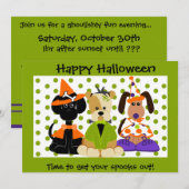 Halloween Party nodigt uit Kaart (Voorkant / Achterkant)