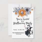 Halloween Party nodigt uit Kaart (Voorkant)