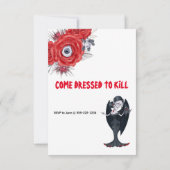 Halloween Party nodigt uit Kaart (Achterkant)