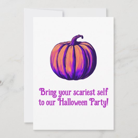 Halloween Party nodigt uit Kaart (Voorkant)
