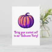Halloween Party nodigt uit Kaart (Staand voorkant)