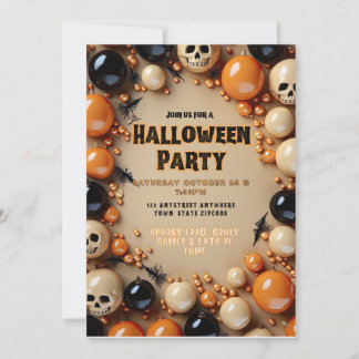 Halloween Party nodigt uit Kaart