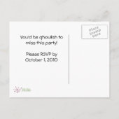 Halloween Party nodigt uit Uitnodiging Briefkaart (Achterkant)