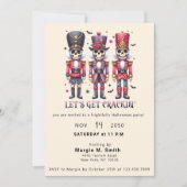 Halloween Party Notenkrakers Halloween Kerstmis Kaart (Voorkant)