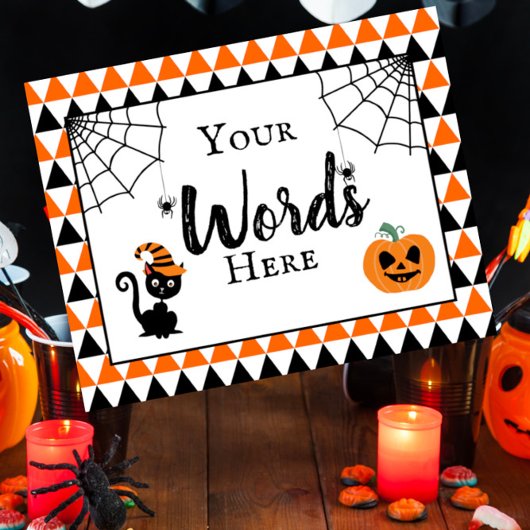 halloween party ontwerp je eigen bord poster