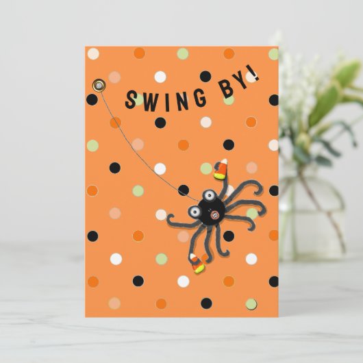 Halloween Party Open Huis Uitnodigingen (Staand voorkant)