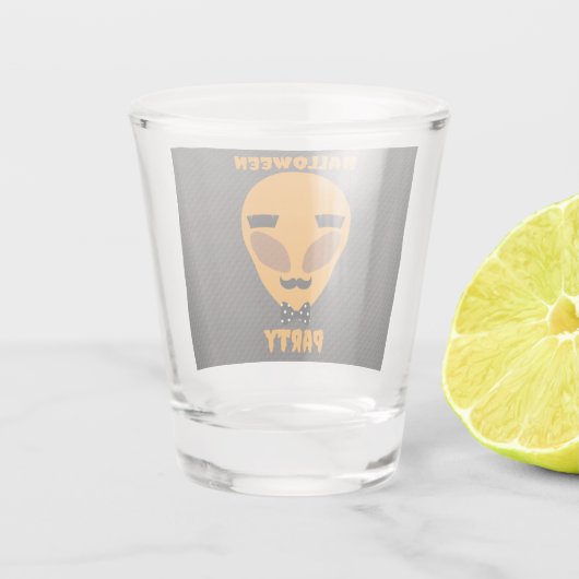 Halloween Party - Orange - Grappig Shot Glas (Achterkant)