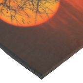 Halloween Party Oranje en Black Spooky Tafelkleed (Gekanteld)