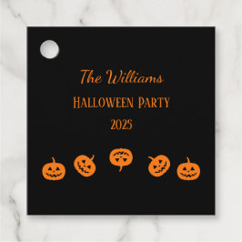 Halloween Party Oranje pompoenen Bedankjes Labels