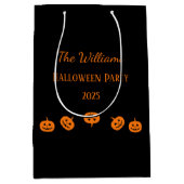 Halloween Party Oranje Pompoenen Gift Bag Medium Cadeauzakje (Voorkant)