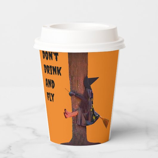 Halloween Party Paper Cup Papieren Bekers (Achterkant)