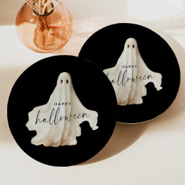 Halloween Party Paper Plate Ghost Adult Spooky Papieren Bordje