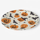 Halloween party papier borden. papieren bordje (Gekanteld)