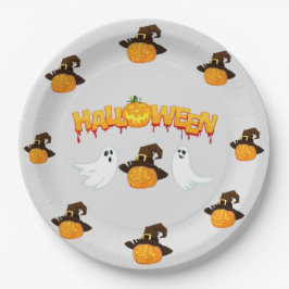Halloween party papieren bordje