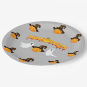 Halloween party papieren bordje (Gekanteld)