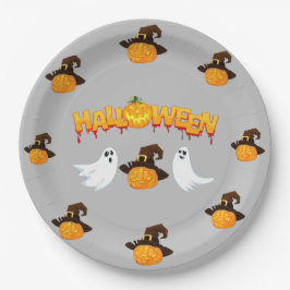 Halloween party papieren bordje