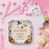 Halloween party papieren bordje (Feest)