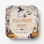 Halloween party papieren bordje (Voorkant)