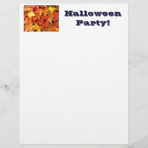 Halloween Party. Papierontwerp voor brochure