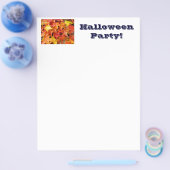 Halloween Party. Papierontwerp voor brochure (Enkel)