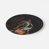 Halloween Party, Pappteller mit Geisterpferd Papieren Bordje (Gekanteld)