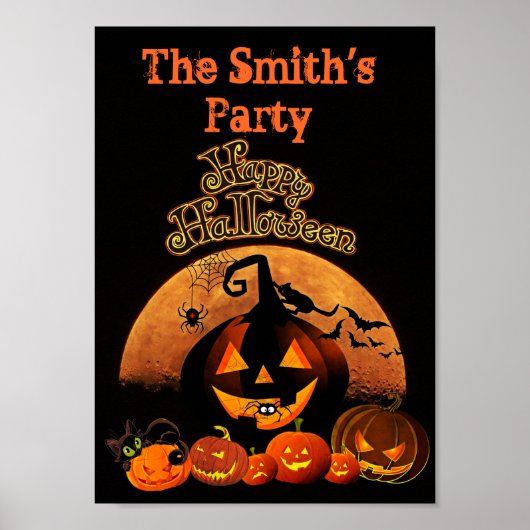 Halloween Party (pas het aan!) Poster (Voorkant)