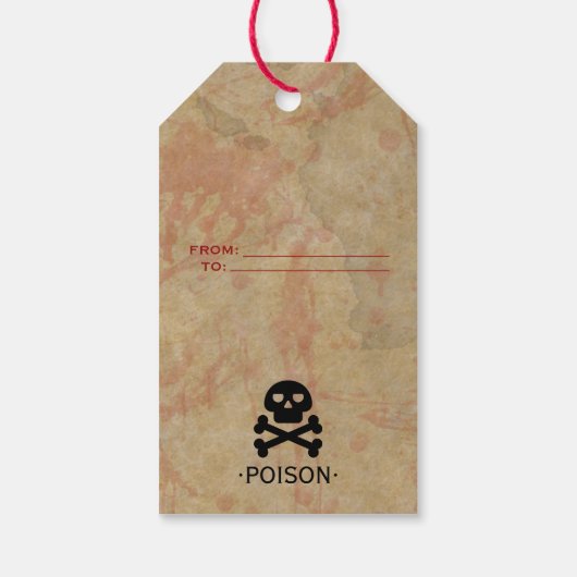 Halloween Party Poison  Cadeaulabel (Achterkant)