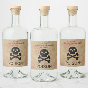 Halloween Party Poison Likeurfles Etiket